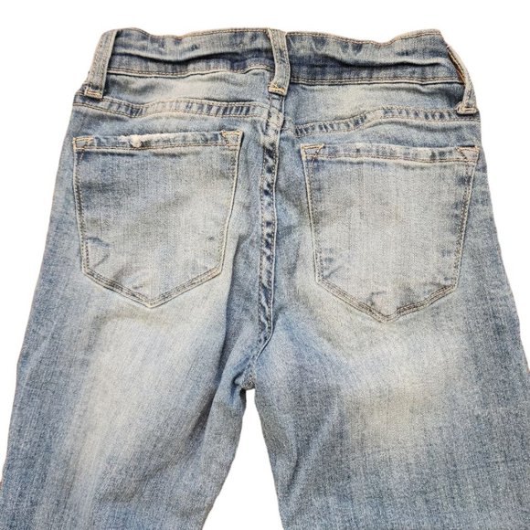 Hammer Jeans Women’s Los Angeles Blue Light Wash Distress High Rise Denim sz 3 - Picture 4 of 13